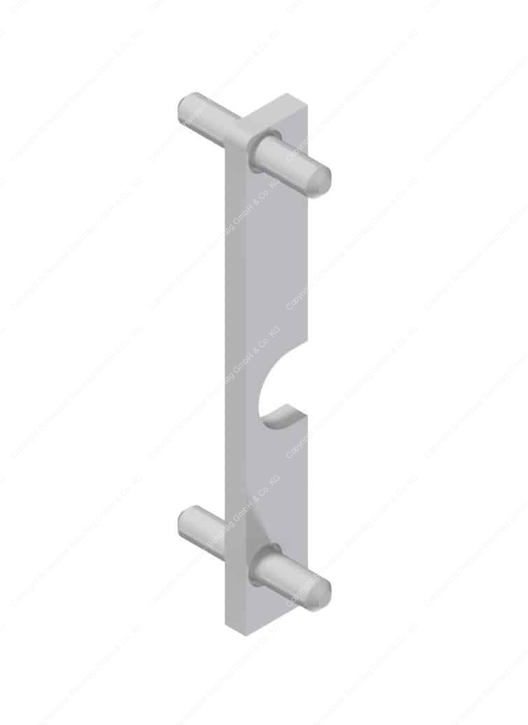Joint piece Plastic for skirting board profile 6709 | GSV-No. 6716 A
