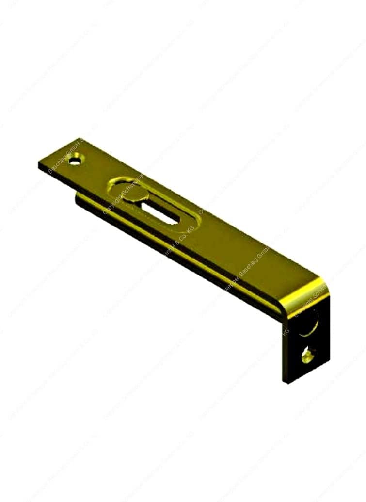 Kantriegel 102 x 17mm Messing | GSV-Nr. 300 K